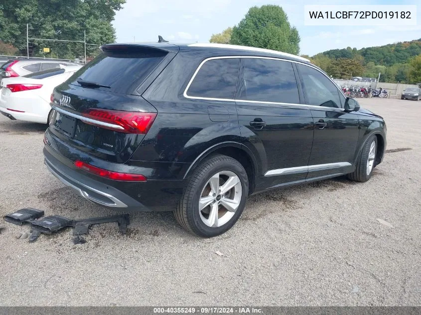 2023 Audi Q7 Premium Plus 45 Tfsi Quattro Tiptronic VIN: WA1LCBF72PD019182 Lot: 40355249