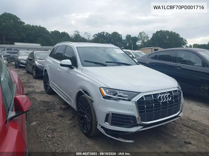 2023 Audi Q7 Premium Plus VIN: WA1LCBF70PD001716 Lot: 40373883