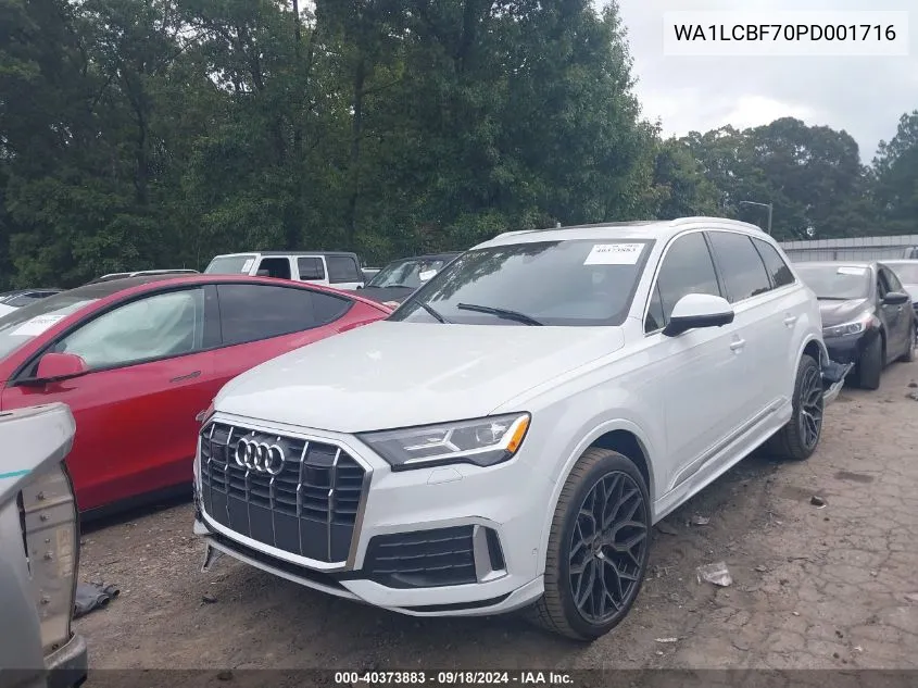 2023 Audi Q7 Premium Plus VIN: WA1LCBF70PD001716 Lot: 40373883