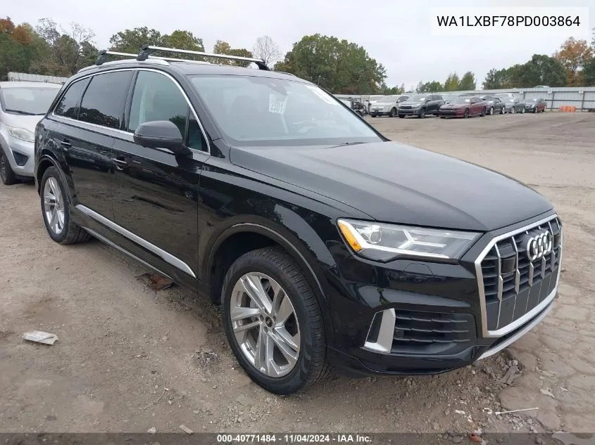 2023 Audi Q7 Premium Plus 55 Tfsi Quattro Tiptronic VIN: WA1LXBF78PD003864 Lot: 40771484