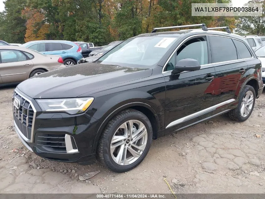 2023 Audi Q7 Premium Plus 55 Tfsi Quattro Tiptronic VIN: WA1LXBF78PD003864 Lot: 40771484