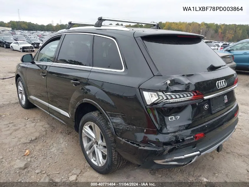 2023 Audi Q7 Premium Plus 55 Tfsi Quattro Tiptronic VIN: WA1LXBF78PD003864 Lot: 40771484