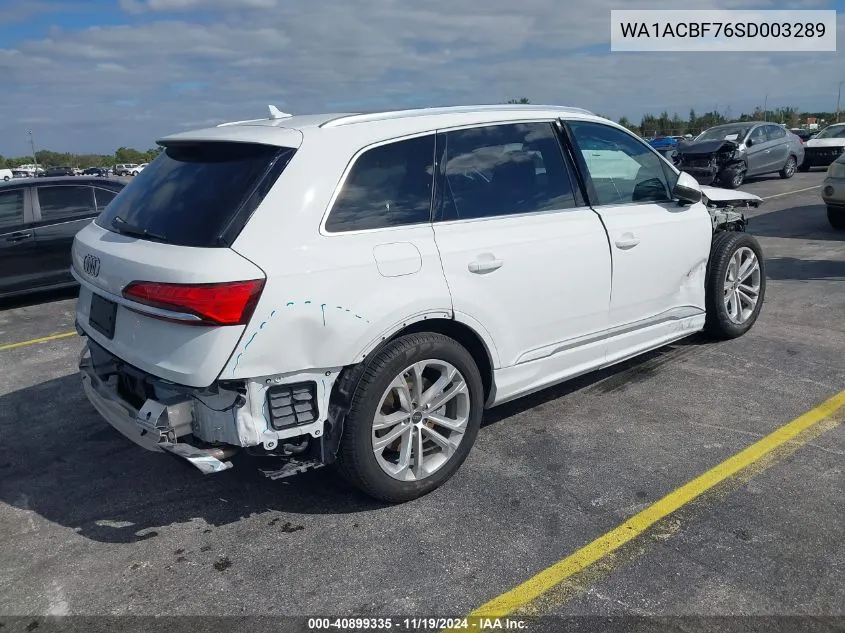 2025 Audi Q7 Premium 45 Tfsi Quattro Tiptronic VIN: WA1ACBF76SD003289 Lot: 40899335