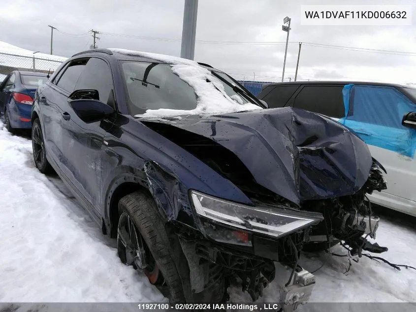 WA1DVAF11KD006632 2019 Audi Q8