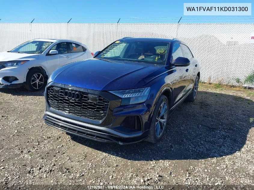 2019 Audi Q8 Prestige S-Line VIN: WA1FVAF11KD031300 Lot: 12102587