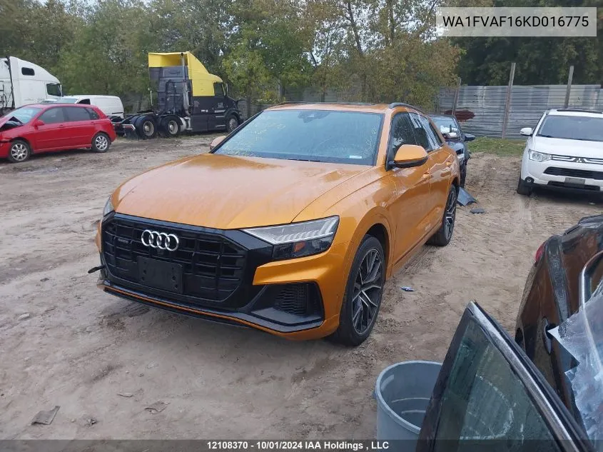 WA1FVAF16KD016775 2019 Audi Q8