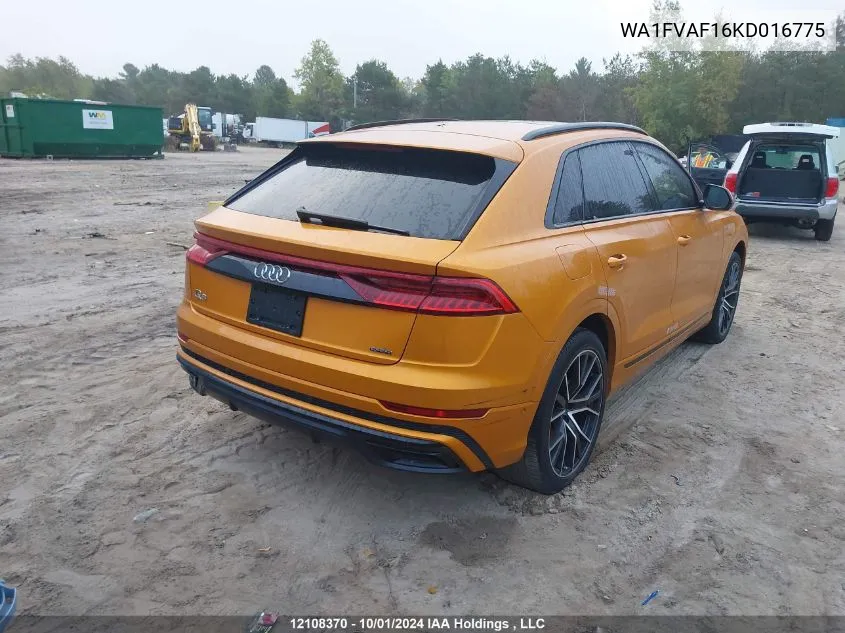 WA1FVAF16KD016775 2019 Audi Q8