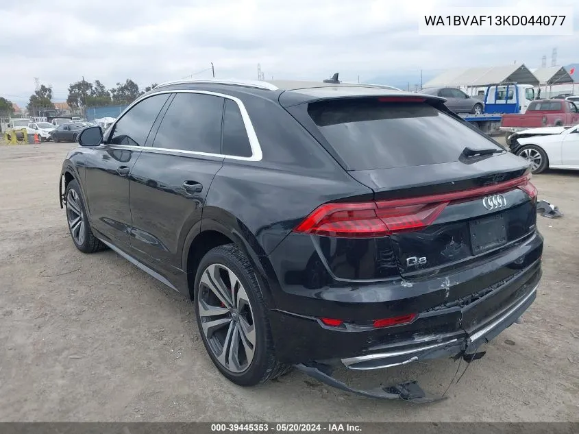 2019 Audi Q8 55 Premium VIN: WA1BVAF13KD044077 Lot: 39445353