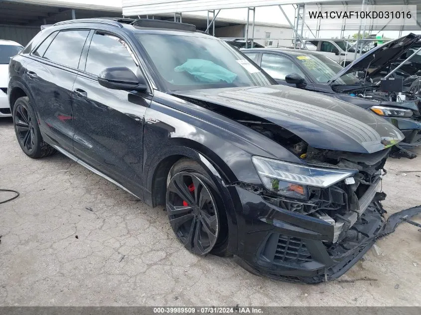 WA1CVAF10KD031016 2019 Audi Q8 55 Premium