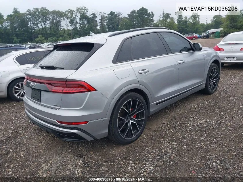 WA1EVAF15KD036205 2019 Audi Q8 55 Premium