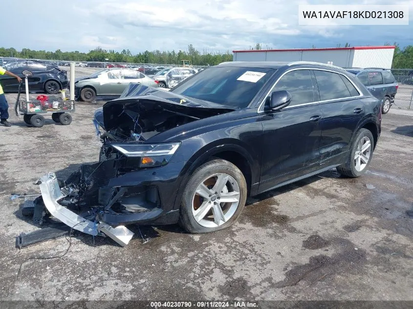 WA1AVAF18KD021308 2019 Audi Q8 55 Premium