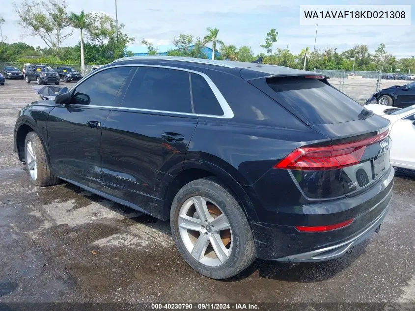 WA1AVAF18KD021308 2019 Audi Q8 55 Premium