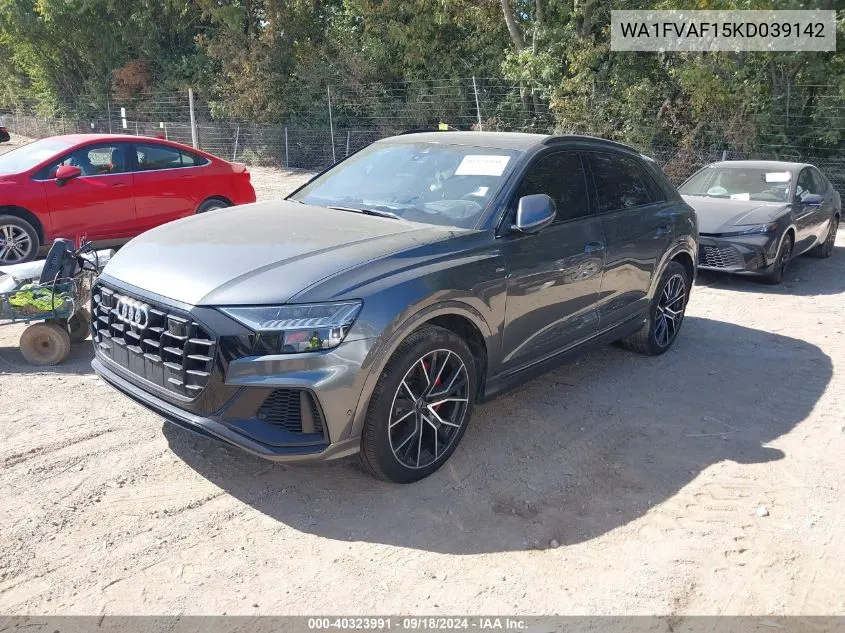 2019 Audi Q8 55 Premium VIN: WA1FVAF15KD039142 Lot: 40323991