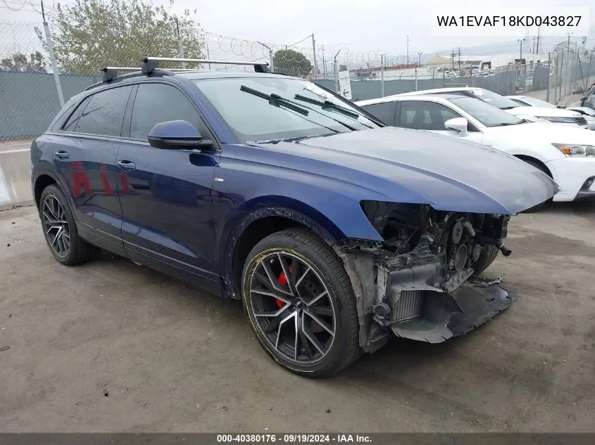 WA1EVAF18KD043827 2019 Audi Q8 55 Premium