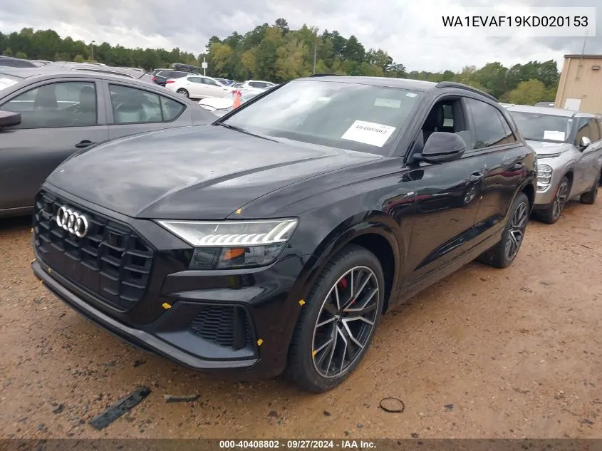 WA1EVAF19KD020153 2019 Audi Q8 55 Premium