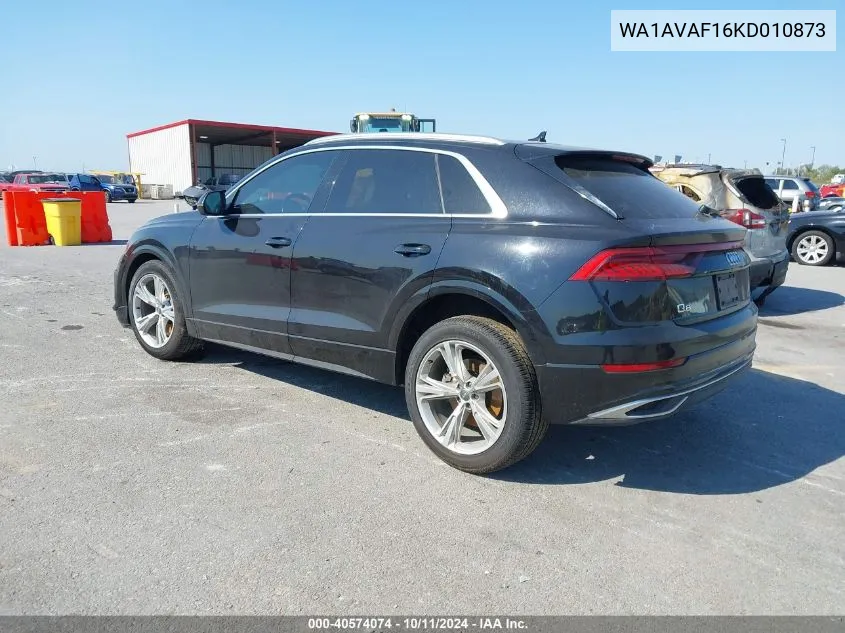 WA1AVAF16KD010873 2019 Audi Q8 Premium