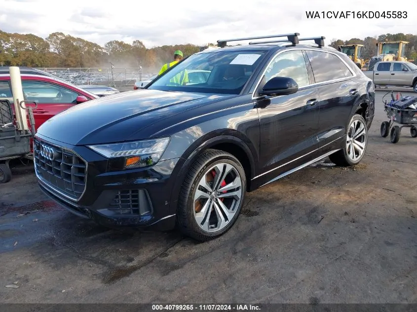 2019 Audi Q8 55 Premium VIN: WA1CVAF16KD045583 Lot: 40799265