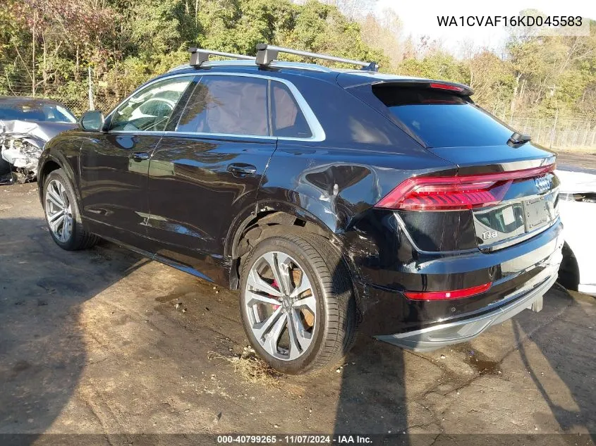 2019 Audi Q8 55 Premium VIN: WA1CVAF16KD045583 Lot: 40799265