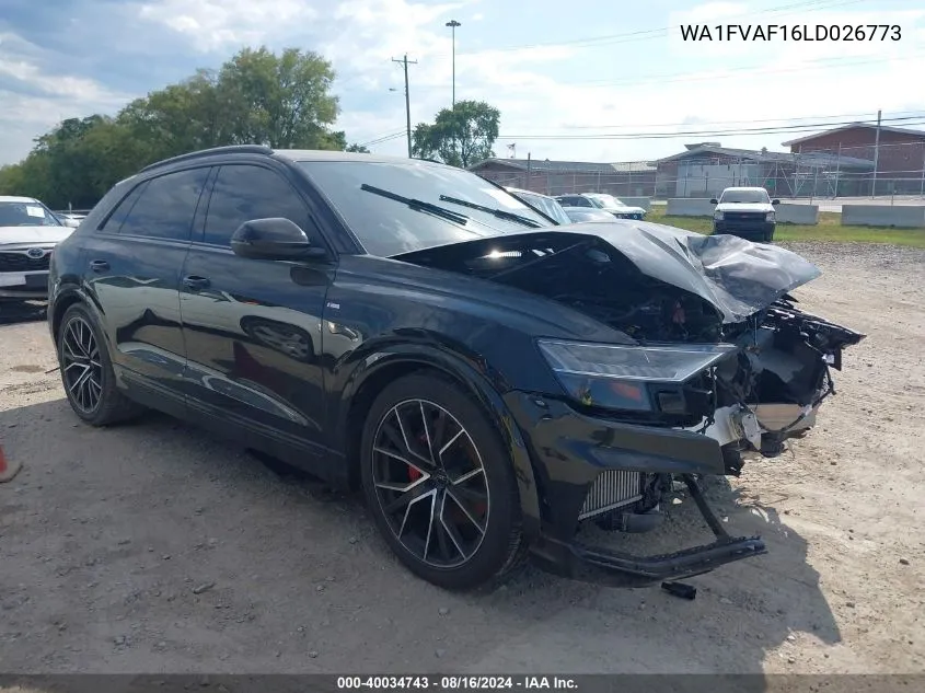 WA1FVAF16LD026773 2020 Audi Q8 Prestige 55 Tfsi Quattro Tiptronic