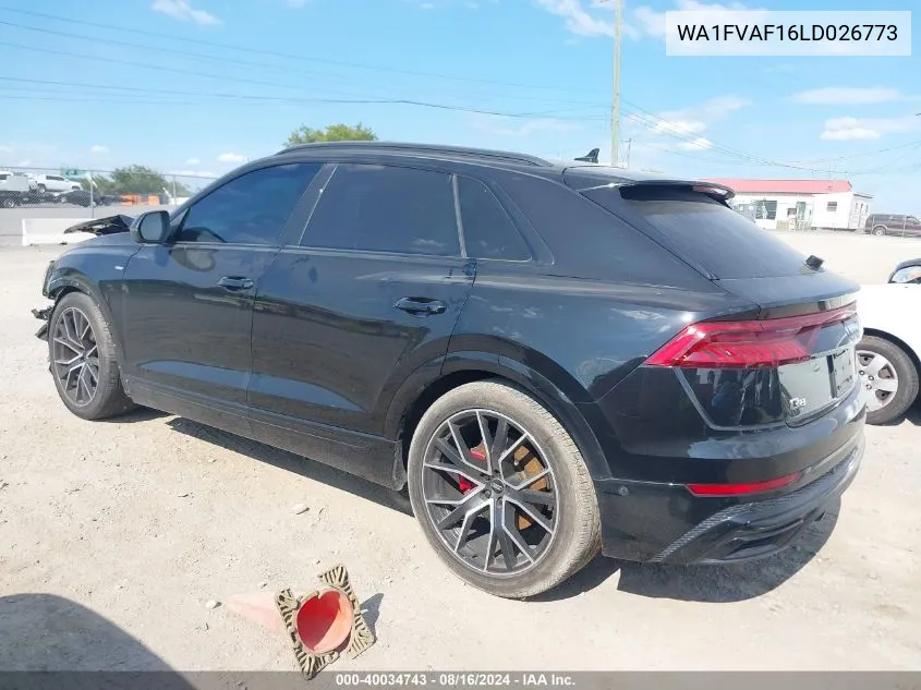 WA1FVAF16LD026773 2020 Audi Q8 Prestige 55 Tfsi Quattro Tiptronic