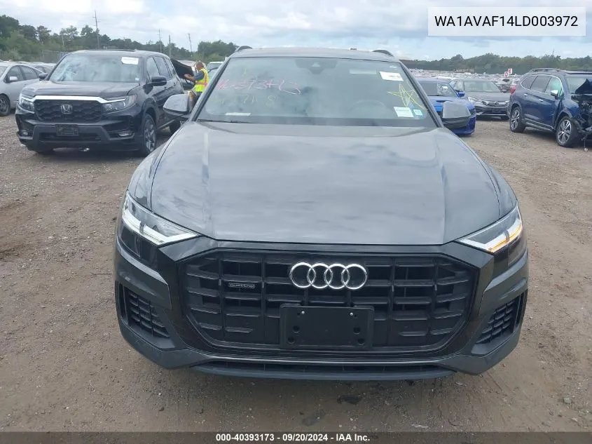 WA1AVAF14LD003972 2020 Audi Q8 Premium 55 Tfsi Quattro Tiptronic