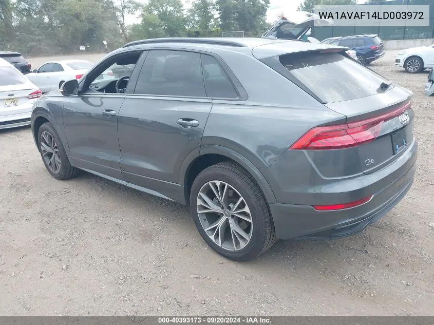 WA1AVAF14LD003972 2020 Audi Q8 Premium 55 Tfsi Quattro Tiptronic