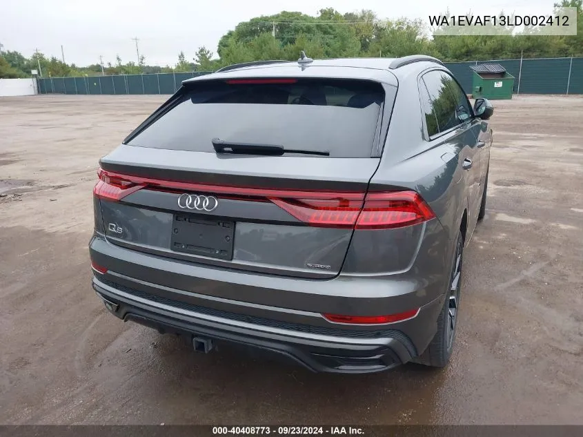 2020 Audi Q8 Premium Plus 55 Tfsi Quattro Tiptronic VIN: WA1EVAF13LD002412 Lot: 40408773