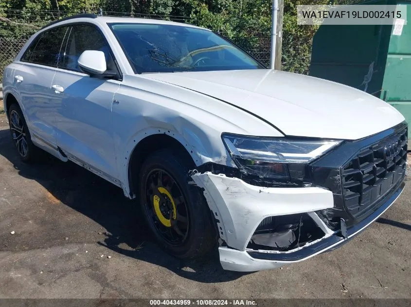 WA1EVAF19LD002415 2020 Audi Q8 Premium Plus 55 Tfsi Quattro Tiptronic