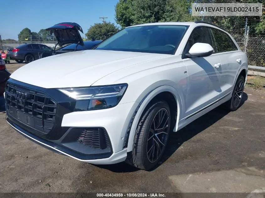 2020 Audi Q8 Premium Plus 55 Tfsi Quattro Tiptronic VIN: WA1EVAF19LD002415 Lot: 40434959