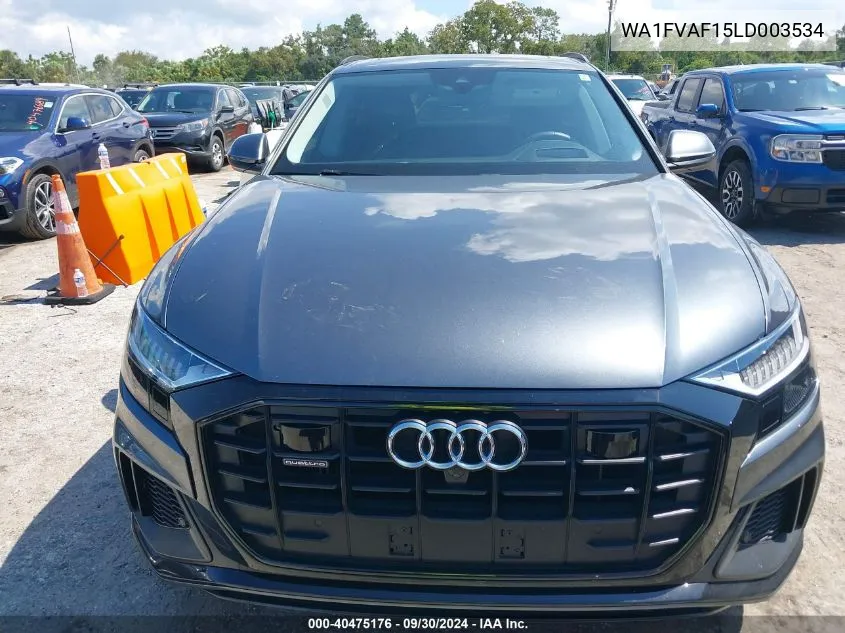 WA1FVAF15LD003534 2020 Audi Q8 Prestige 55 Tfsi Quattro Tiptronic