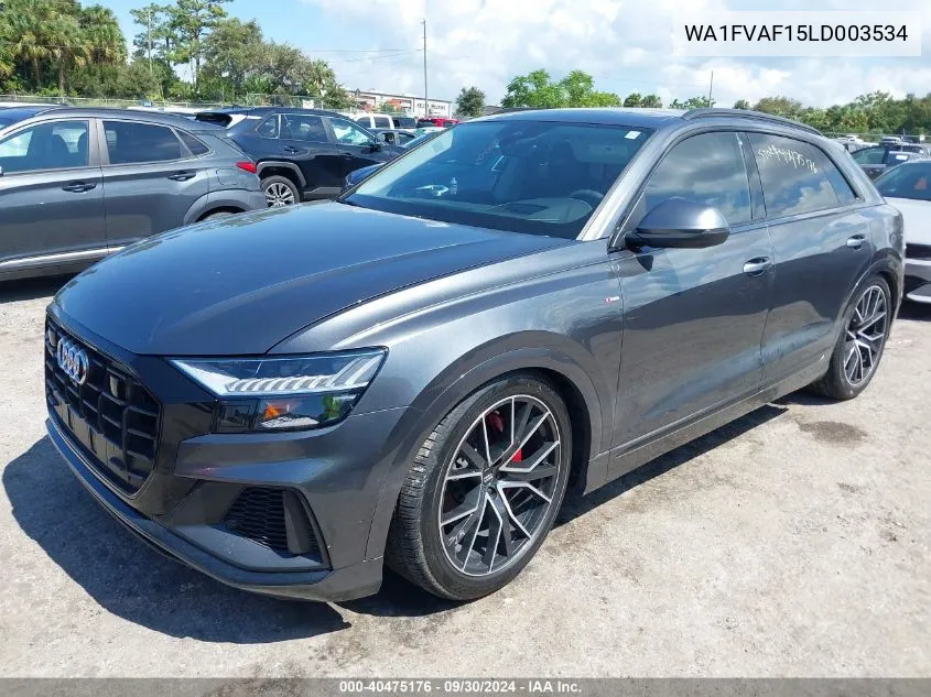 WA1FVAF15LD003534 2020 Audi Q8 Prestige 55 Tfsi Quattro Tiptronic