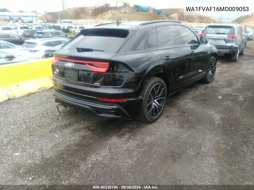 2021 Audi Q8 Prestige 55 Tfsi Quattro Tiptronic VIN: WA1FVAF16MD009053 Lot: 40230156