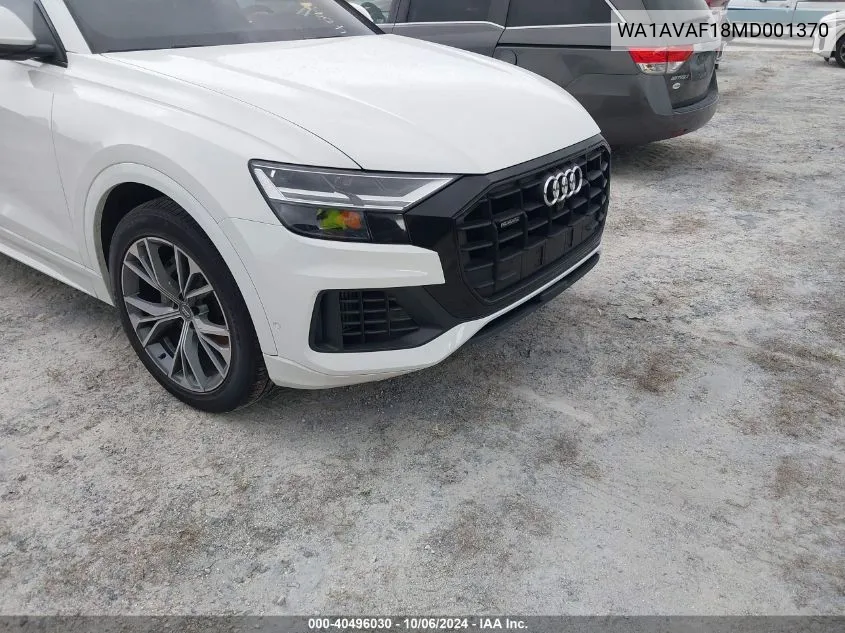 WA1AVAF18MD001370 2021 Audi Q8 Premium