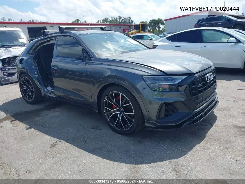 2023 Audi Q8 Prestige 55 Tfsi Quattro Tiptronic VIN: WA1FVBF17PD020444 Lot: 39347278