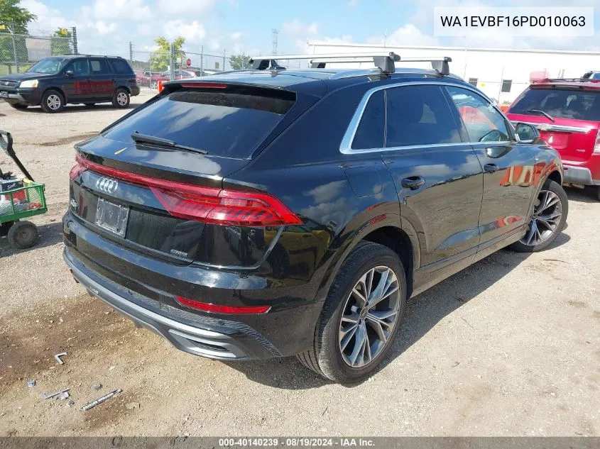 2023 Audi Q8 Premium Plus 55 Tfsi Quattro Tiptronic VIN: WA1EVBF16PD010063 Lot: 40140239