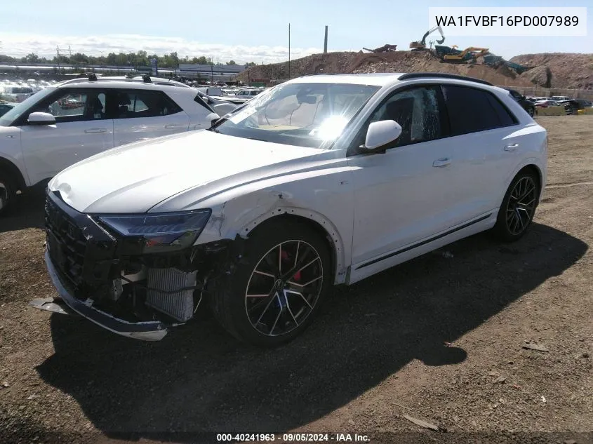 2023 Audi Q8 Prestige S-Line VIN: WA1FVBF16PD007989 Lot: 40241963