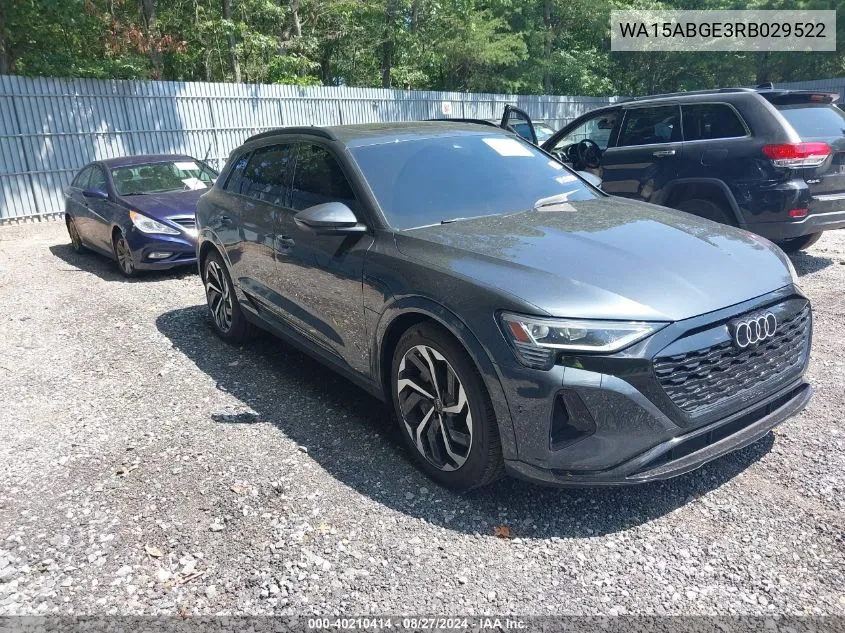 WA15ABGE3RB029522 2024 Audi Q8 E-Tron Premium Plus Quattro