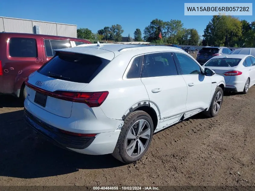 2024 Audi Q8 E-Tron Premium Plus Quattro VIN: WA15ABGE6RB057282 Lot: 40484855