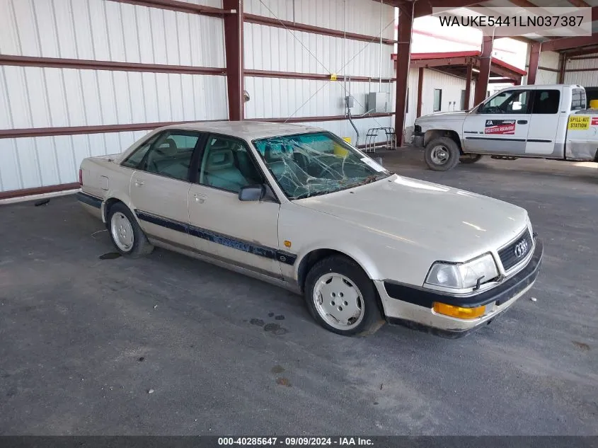 1990 Audi Quattro VIN: WAUKE5441LN037387 Lot: 40285647