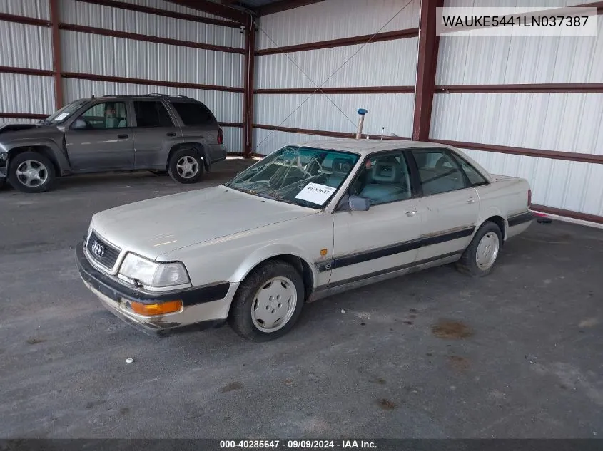 WAUKE5441LN037387 1990 Audi Quattro