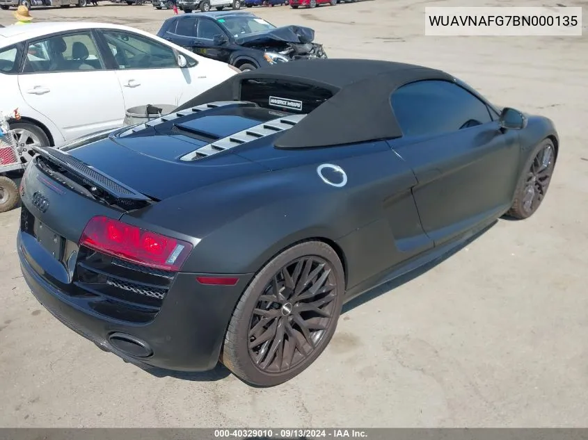 WUAVNAFG7BN000135 2011 Audi R8 5.2 Quattro