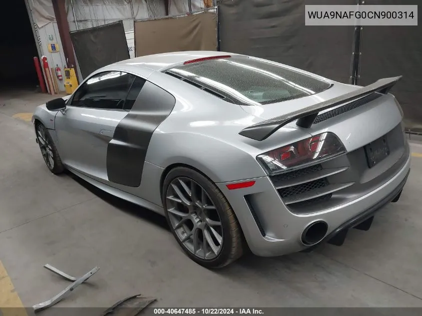 WUA9NAFG0CN900314 2012 Audi R8 Gt