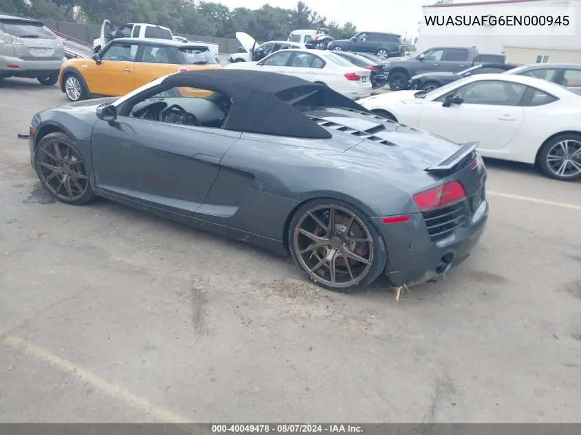 WUASUAFG6EN000945 2014 Audi R8 4.2