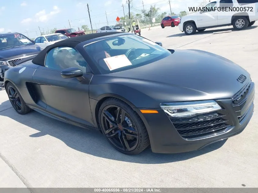 WUASNAFG8EN000572 2014 Audi R8 5.2 Quattro