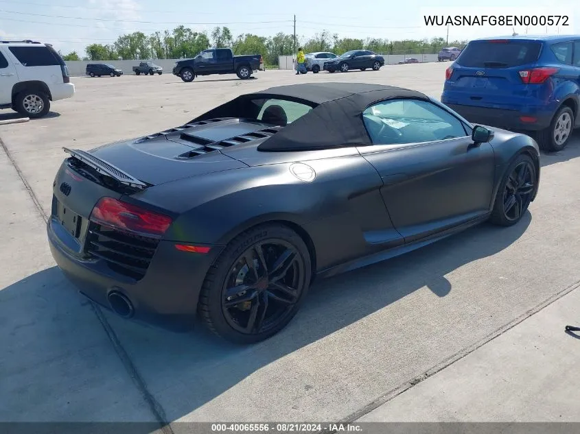 WUASNAFG8EN000572 2014 Audi R8 5.2 Quattro