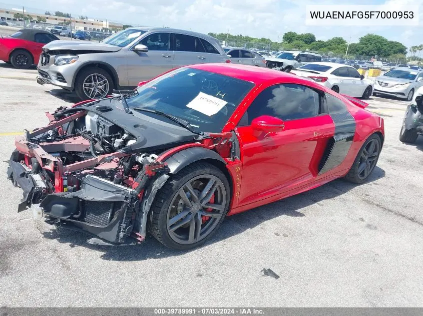 WUAENAFG5F7000953 2015 Audi R8 5.2