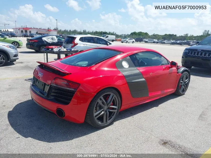 WUAENAFG5F7000953 2015 Audi R8 5.2