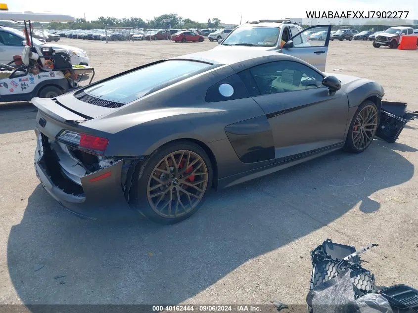 2018 Audi R8 5.2 V10 VIN: WUABAAFXXJ7902277 Lot: 40162444