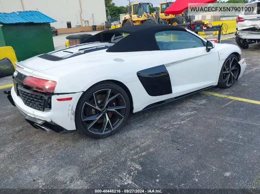 2022 Audi R8 VIN: WUACECFX5N7901001 Lot: 40445216