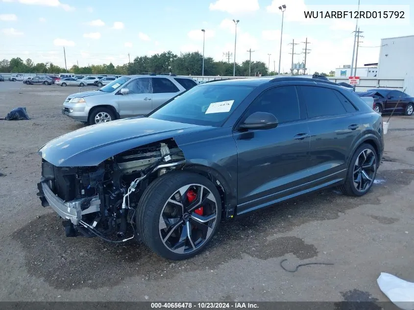 2024 Audi Rs Q8 Tfsi Quattro Tiptronic VIN: WU1ARBF12RD015792 Lot: 40656478